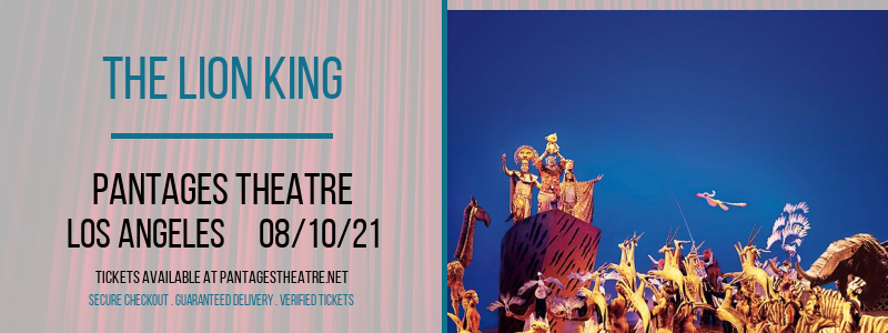 The Lion King [CANCELLED] at Pantages Theatre