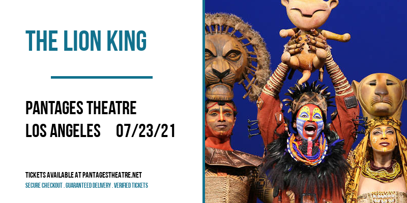 The Lion King [POSTPONED] at Pantages Theatre