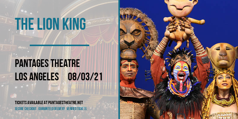 The Lion King [CANCELLED] at Pantages Theatre