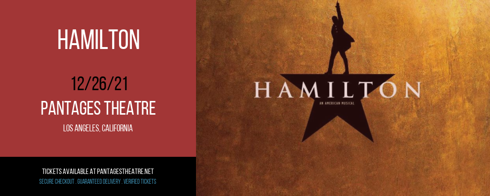 Hamilton [CANCELLED] at Pantages Theatre