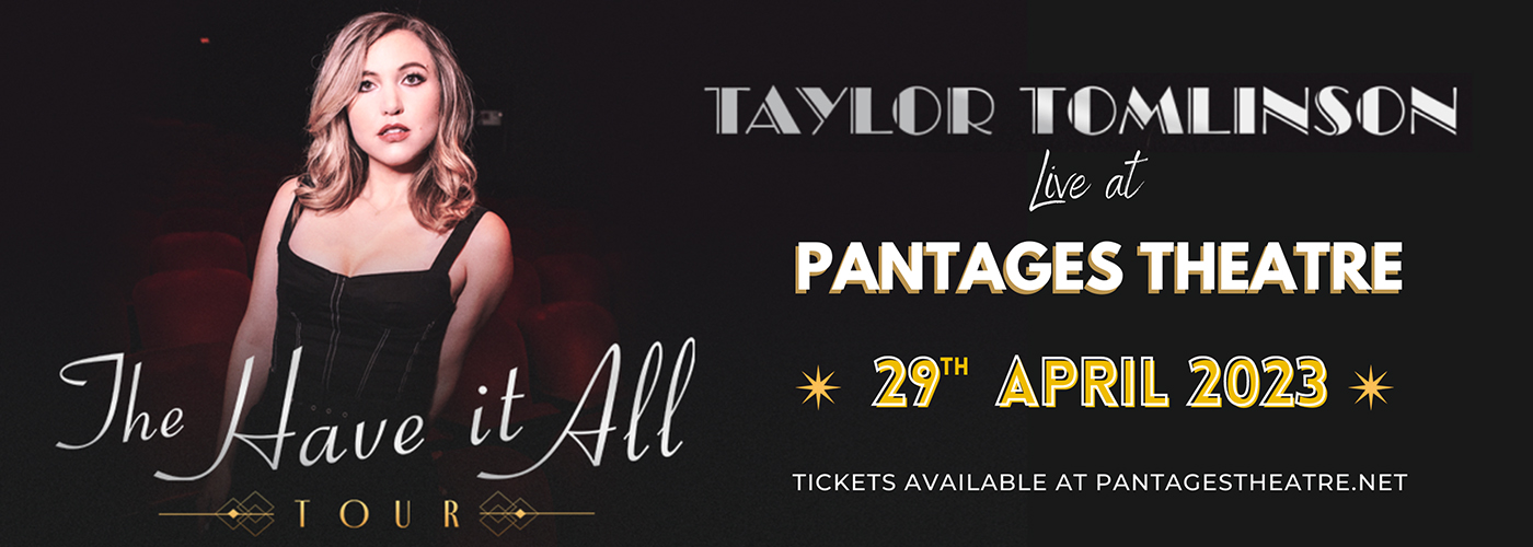 Taylor Tomlinson at Pantages Theatre